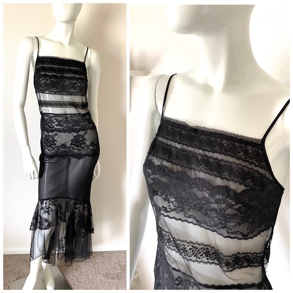 Victoria's Secret Other - Vintage Victoria’s Secret square neck silk gown